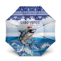 Cape Verde Football Christmas Umbrella Feliz Natal Tubaroes Azuis - Wonder Print Shop
