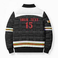 Custom Hockey Zimbabwe Bomber Puffer Jacket Go Champions - Wonder Print Shop