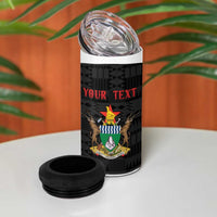 Custom Hockey Zimbabwe 4 in 1 Can Cooler Tumbler Go Champions - Wonder Print Shop