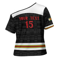 Custom Hockey Zimbabwe Cross Shoulder Shirt Go Champions - Wonder Print Shop