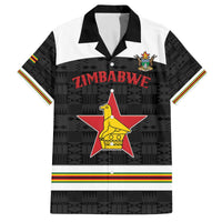 Custom Hockey Zimbabwe Family Matching Off The Shoulder Long Sleeve Dress and Hawaiian Shirt Go Champions - Wonder Print Shop
