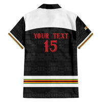 Custom Hockey Zimbabwe Family Matching Off The Shoulder Long Sleeve Dress and Hawaiian Shirt Go Champions - Wonder Print Shop