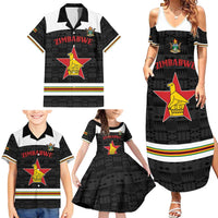 Custom Hockey Zimbabwe Family Matching Summer Maxi Dress and Hawaiian Shirt Go Champions - Wonder Print Shop
