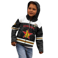 Custom Hockey Zimbabwe Kid Hoodie Go Champions - Wonder Print Shop