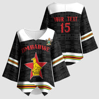 Custom Hockey Zimbabwe Kimono Sleeve Blouse Go Champions - Wonder Print Shop