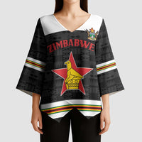 Custom Hockey Zimbabwe Kimono Sleeve Blouse Go Champions - Wonder Print Shop
