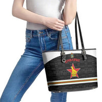 Hockey Zimbabwe Leather Tote Bag Go Champions - Wonder Print Shop