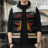 Custom Hockey Zimbabwe Sleeveless Puffer Jacket Go Champions - Wonder Print Shop