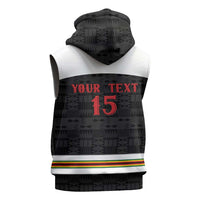 Custom Hockey Zimbabwe Sleeveless Zip Hoodie Go Champions - Wonder Print Shop