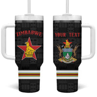 Custom Hockey Zimbabwe Tumbler With Handle Go Champions - Wonder Print Shop