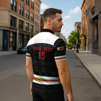 Custom Hockey Zimbabwe Zipper Polo Shirt Go Champions - Wonder Print Shop