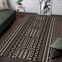 Mali Mud Cloth Area Rug Bogolanfini Pattern - Wonder Print Shop