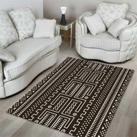 Mali Mud Cloth Area Rug Bogolanfini Pattern - Wonder Print Shop