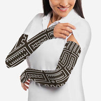 Mali Mud Cloth Arm Sleeves Bogolanfini Pattern - Wonder Print Shop