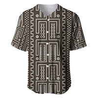 Mali Mud Cloth Baseball Jersey Bogolanfini Pattern - Wonder Print Shop