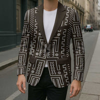 Mali Mud Cloth Blazer Bogolanfini Pattern - Wonder Print Shop