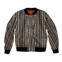 Mali Mud Cloth Bomber Jacket Bogolanfini Pattern - Wonder Print Shop