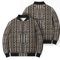 Mali Mud Cloth Bomber Puffer Jacket Bogolanfini Pattern - Wonder Print Shop
