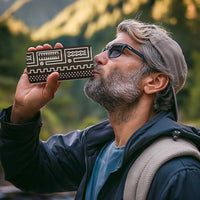 Mali Mud Cloth 4 in 1 Can Cooler Tumbler Bogolanfini Pattern - Wonder Print Shop