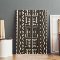 Mali Mud Cloth Canvas Wall Art Bogolanfini Pattern - Wonder Print Shop