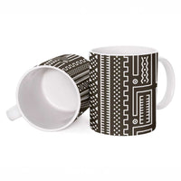 Mali Mud Cloth Ceramic Mug Bogolanfini Pattern - Wonder Print Shop