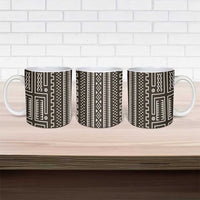 Mali Mud Cloth Ceramic Mug Bogolanfini Pattern - Wonder Print Shop