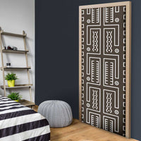Mali Mud Cloth Door Cover Bogolanfini Pattern - Wonder Print Shop