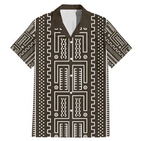 Mali Mud Cloth Family Matching Mermaid Dress and Hawaiian Shirt Bogolanfini Pattern - Wonder Print Shop