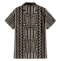 Mali Mud Cloth Family Matching Short Sleeve Bodycon Dress and Hawaiian Shirt Bogolanfini Pattern - Wonder Print Shop