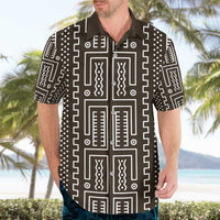 Mali Mud Cloth Hawaiian Shirt Bogolanfini Pattern - Wonder Print Shop