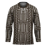 Mali Mud Cloth Hockey Jersey Bogolanfini Pattern - Wonder Print Shop