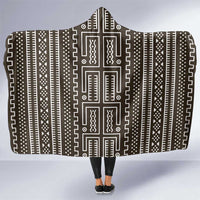 Mali Mud Cloth Hooded Blanket Bogolanfini Pattern - Wonder Print Shop