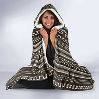 Mali Mud Cloth Hooded Blanket Bogolanfini Pattern - Wonder Print Shop