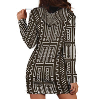 Mali Mud Cloth Hoodie Dress Bogolanfini Pattern - Wonder Print Shop