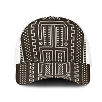 Mali Mud Cloth Mesh Trucker Cap Bogolanfini Pattern - Wonder Print Shop