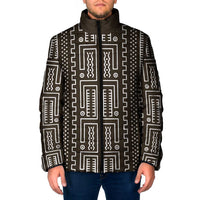Mali Mud Cloth Padded Jacket Bogolanfini Pattern - Wonder Print Shop