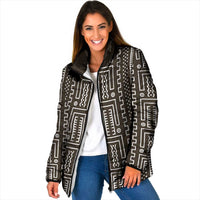 Mali Mud Cloth Padded Jacket Bogolanfini Pattern - Wonder Print Shop