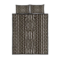 Mali Mud Cloth Quilt Bed Set Bogolanfini Pattern - Wonder Print Shop