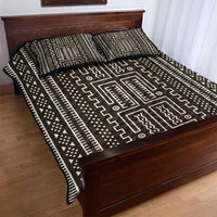 Mali Mud Cloth Quilt Bed Set Bogolanfini Pattern - Wonder Print Shop