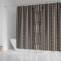 Mali Mud Cloth Shower Curtain Bogolanfini Pattern - Wonder Print Shop
