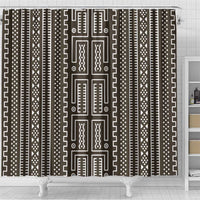 Mali Mud Cloth Shower Curtain Bogolanfini Pattern - Wonder Print Shop