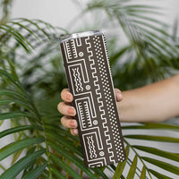 Mali Mud Cloth Skinny Tumbler Bogolanfini Pattern - Wonder Print Shop