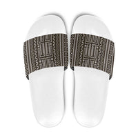 Mali Mud Cloth Slide Sandals Bogolanfini Pattern - Wonder Print Shop