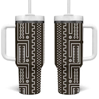Mali Mud Cloth Tumbler With Handle Bogolanfini Pattern - Wonder Print Shop