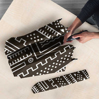 Mali Mud Cloth Umbrella Bogolanfini Pattern - Wonder Print Shop