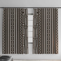 Mali Mud Cloth Window Curtain Bogolanfini Pattern - Wonder Print Shop