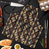 Mali Mud Cloth Legacy Pattern Apron Ethnic Geometry Style - Wonder Print Shop