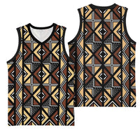 Mali Mud Cloth Legacy Pattern Basketball Jersey Ethnic Geometry Style - Wonder Print Shop