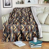 Mali Mud Cloth Legacy Pattern Blanket Ethnic Geometry Style - Wonder Print Shop