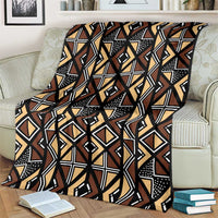 Mali Mud Cloth Legacy Pattern Blanket Ethnic Geometry Style - Wonder Print Shop